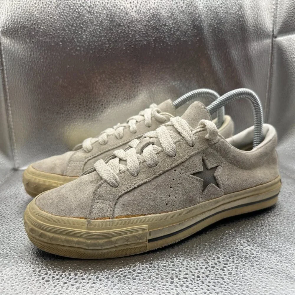 Size 5 Converse One Star Pro Low Top Made in USA Beige‎ Suede Womens Shoes